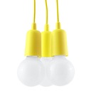 Detská LED stropná lampa DIEGO 3 Yellow SOLLUX