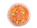 CK-114 STAR SEQUINS 3mm oranžová AB 245g VEĽKOOBC