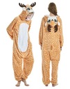 JELEŇA ONESIE TRIPÁNKA ​​JEDNORÁZOVÁ PYŽAMOVÁ KIGURUMI JELEŇA BUNDA XL