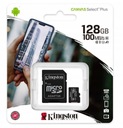 Kingston Canvas Select 128GB SD MICRO SD pamäťová karta + adaptér