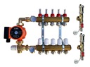 Rozdeľovač 7 s PUMP GROUP pre systém podlahového vykurovania AFRISO