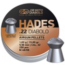 Diabolo JSB Hades pelety 5,5 mm 250 ks dutý hrot