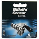 5 x Gillette Sensor Excel Inserts Blades Original