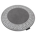 ROUND GLAMOUR STYLISH CARPET circle 120 GRÉCKY GRÉCKY RÁM sivý #GR2885