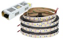 SET 15m LED pásik 5050 Studená biela 216W VÝKON