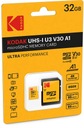 PAMÄŤOVÁ KARTA KODAK 32GB ADAPTÉR UHS-I U3 V30 A1