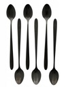 MAT BLACK CUTLERY 6 latte lyžíc na dezerty