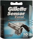 10 x Gillette Sensor Excel Inserts Blades Original