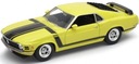 Ford MUSTANG Boss 302 1970 žltý model Welly 1:24