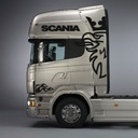 Samolepky SCANIA GRYF veľké 200cm + nápisy plamene