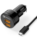 AUKEY RÝCHLA NABÍJAČKA DO AUTO 2x USB 6A