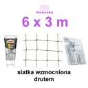 KOMPLETNÁ SIEŤ S DRÔTENÝM BALKÓNOM NA HÁKY PRE MAČKY 6x3