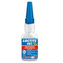 Loctite 401 Kyanoakrylátové sekundové lepidlo 20g