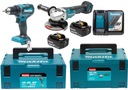 Sada Makita Skrutkovač Sander 18V 2x3,0Ah