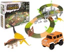 MEGA SET DINOSAUR AUTODRÁHA + AUTO 192 ELEMENTOV.