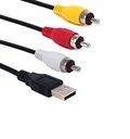 Kábel USB konektor – 3x RCA cinch cinch 1,5 m (1188)