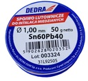 Spájkovacia plnička s tavidlom, cín 1mm/50g