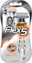 Bic Flex 5 jednorazových holiacich strojčekov, 3 kusy