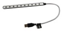 SUPER SILNÉ LED USB SVETLO PRE NOTEBOOK 10 LED