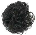 SCRUNCHIE HAIR RUB, VEĽKÁ, ČIERNA ČERNÁ ČELNICA