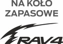 Nálepky na rezervné koleso Toyota RAV4 KVALITA