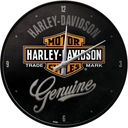 Nástenné hodiny HARLEY- DAVIDSON darček kov + sklo