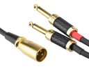 Kábel 2x 6,3 Jack mono-XLR (M) Klotz 20m