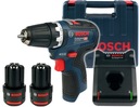 GSR 12V-35 BOSCH SKRUTKOVAČ 2x3,0Ah BEZKÚFAROVÝ