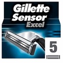 Gillette senzor excel kazety nože 5 ks