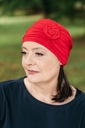 Čiapka Nina červená Turban na zimu od Eva Design