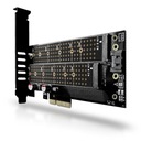 PCI Express adaptér 2x M.2 NVME SATA SSD