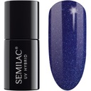 SEMILAC HYBRID POLISH 087 GLITTER INDIGO 7ML