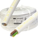 100m puzdrový kábel OMY 3x1,5mm biela medená