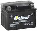 BATÉRIA UNIBAT CBTX4L-BS 12N4-3B 3Ah SKÚTER