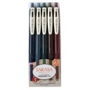 ZEBRA BALLPOINT SARASA CLIP Vintage sada 5 ks