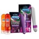 DUREX gél x 2 masážny vibrátor EROTICKÝ SET