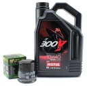 MOTUL 300V 10W40 4L olej + HF olejový filter 100%