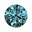 MOISSANIT DARK BLUE DIAMOND 1 CT 6,60 mm