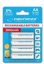 4 výkonné batérie AA HR6 R6 2000mAh 1,2V Ni-MH