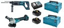 MAKITA COMBO DLX2153TJ1 DHR241 DGA506 2x5,0Ah 18V