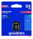 32GB PAMÄŤOVÁ KARTA MICRO SDHC GOODRAM + SD ADAPTÉR