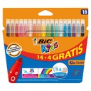 BIC KIDS COULEUR FELT PLSTENY 18 FARIEB UMÝVAJÚCE