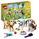 LEGO Creator 31137 Roztomilé psy Bígle Pudel Labrador Psy Zvieratá Kocky