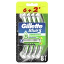 GILLETTE BLUE 3 PLUS holiaci strojček 8 KS CITLIVÝCH ŽILIEK