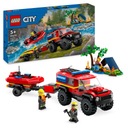 LEGO City 60412 Terénne hasičské auto so záchranným člnom