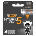 Náplne do žiletiek Bic Hybrid 5 Flex, 4 ks