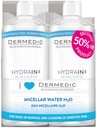 HYDRAIN3 Micelárna tekutina. H2O 500 ml + 500 ml pre 50 %