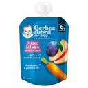 Gerber Mousse Dessert Jablko Slivka Mrkva po 6 mesiacoch 80 g