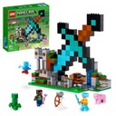 Súprava figúrok Lego Minecraft Sword Bastion 21244 kocky a e-kniha 4v1