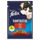 FELIX FANTASTICKÉ KRMIVO PRE MAČKY HOVÄDZIE 85G HNIEZDO